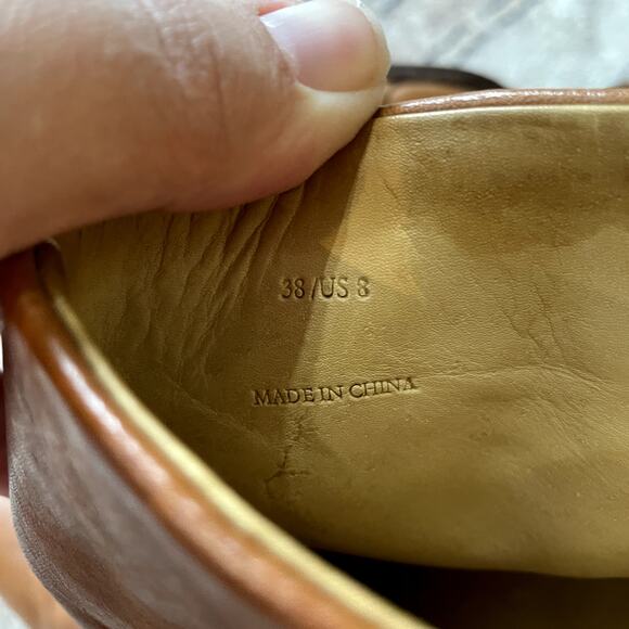 Rag & Bone Newbury Boot Brown Genuine Leather Stacked Heel Bootie Womens SZ 8 - Picture 8 of 10